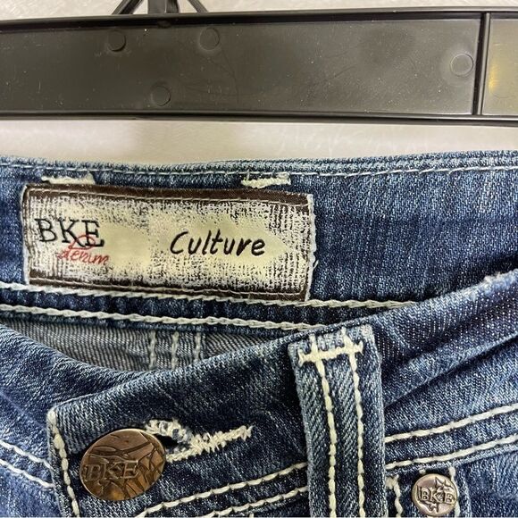 Buckle BKE Culture Thick Stitch Cropped Bootcut Jeans 31 - Picture 2 of 5